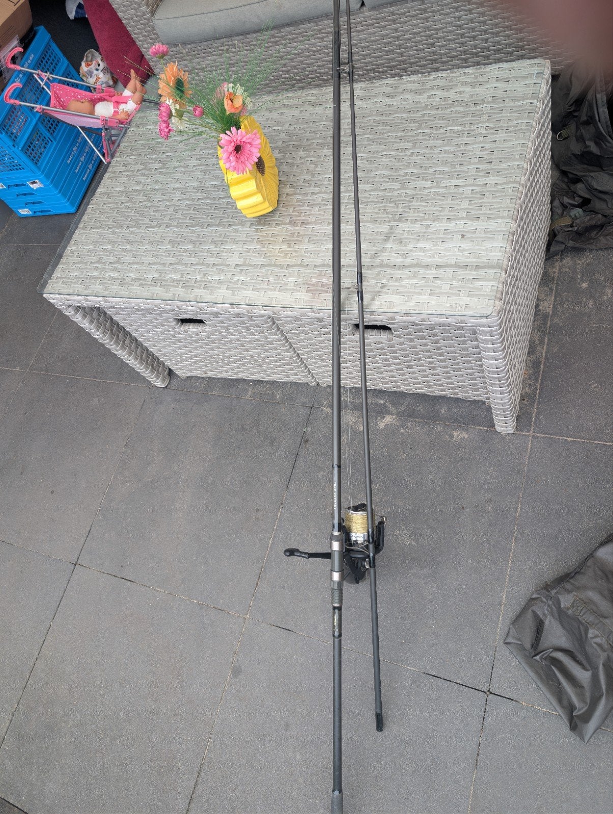 invader spodhengel incl Daiwa Crosscast molen., Watersport en Boten, Hengelsport | Karpervissen, Ophalen of Verzenden, Molen