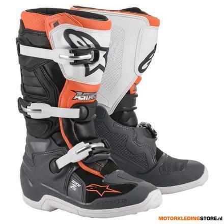 Alpinestars Tech 7 S Youth Motorlaarzen, Zwart-Grijs-Oranje, Motoren, Kleding | Motorkleding, Ophalen of Verzenden, Nieuw met kaartje