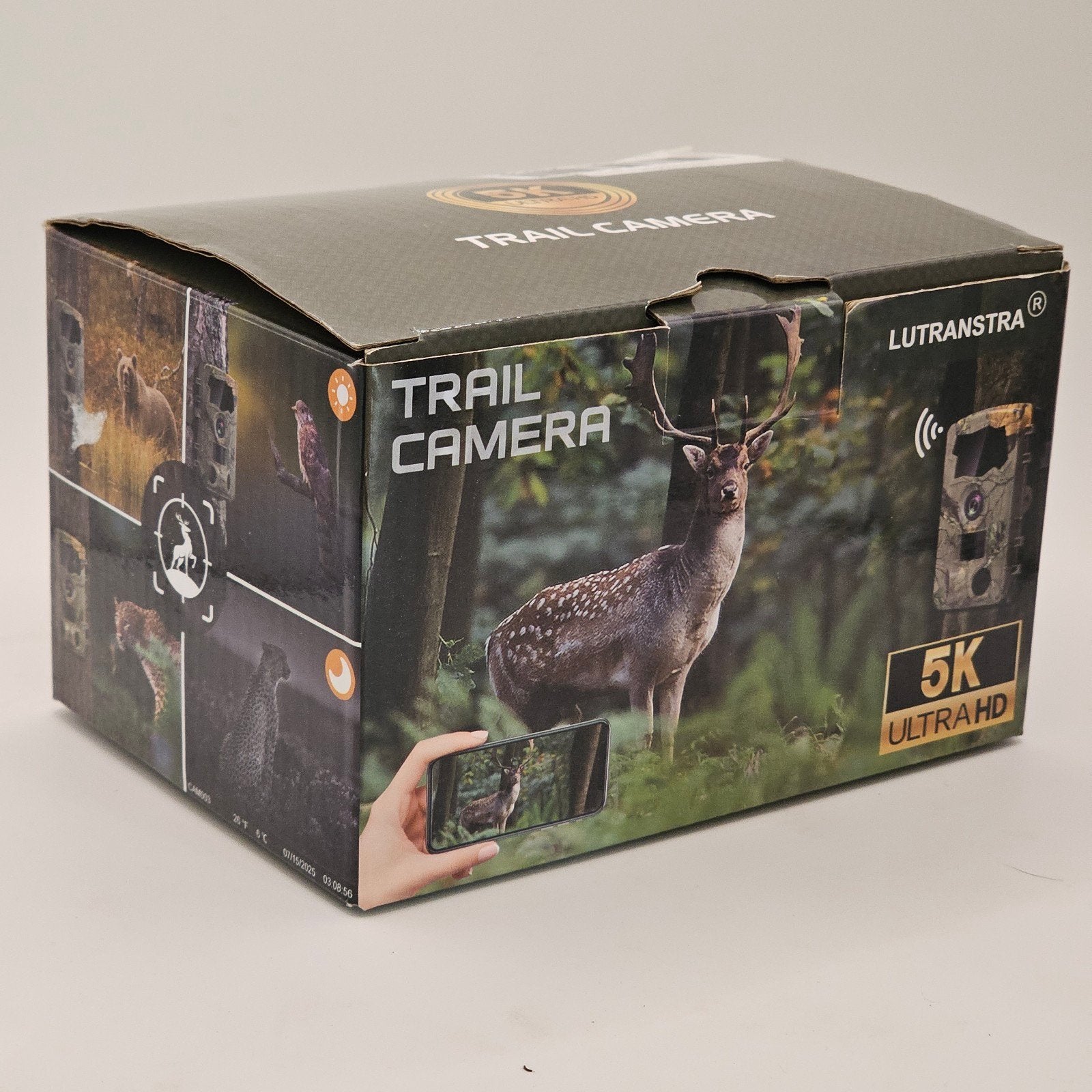 Lutranstra 5K Ultra HD Trail Camera - ongebruikt, Nieuw, Minder dan 8x, Geheugenkaart, Ophalen