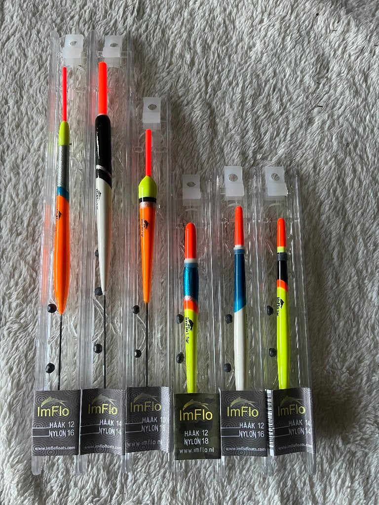 adv 313 / NIEUW mixset 6 dobbertuigjes IMFLO, Ophalen of Verzenden, Nieuw, Dobber of Lood