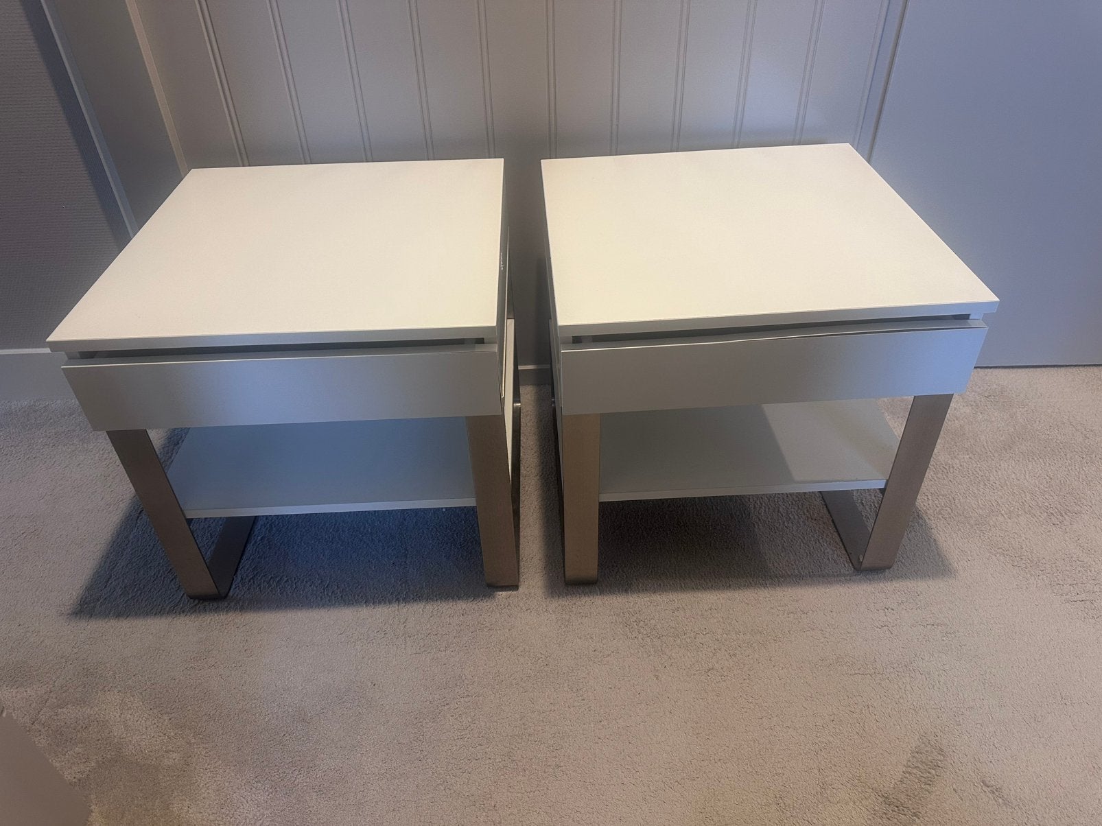 Set van 2 nachtkastjes, Ophalen, Gebruikt, 45 tot 65 cm, Minder dan 55 cm