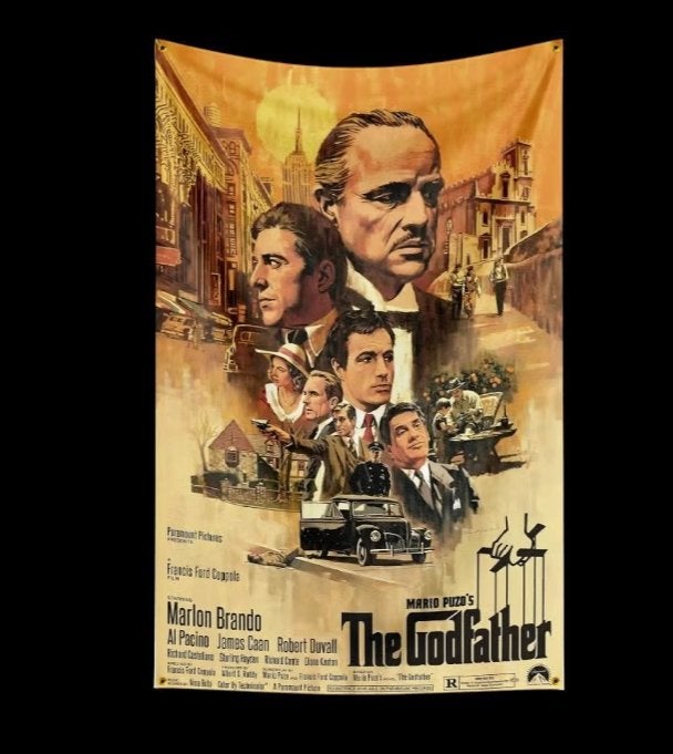 Grote vlaggen The Godfather (150x90cm), Ophalen of Verzenden, Nieuw