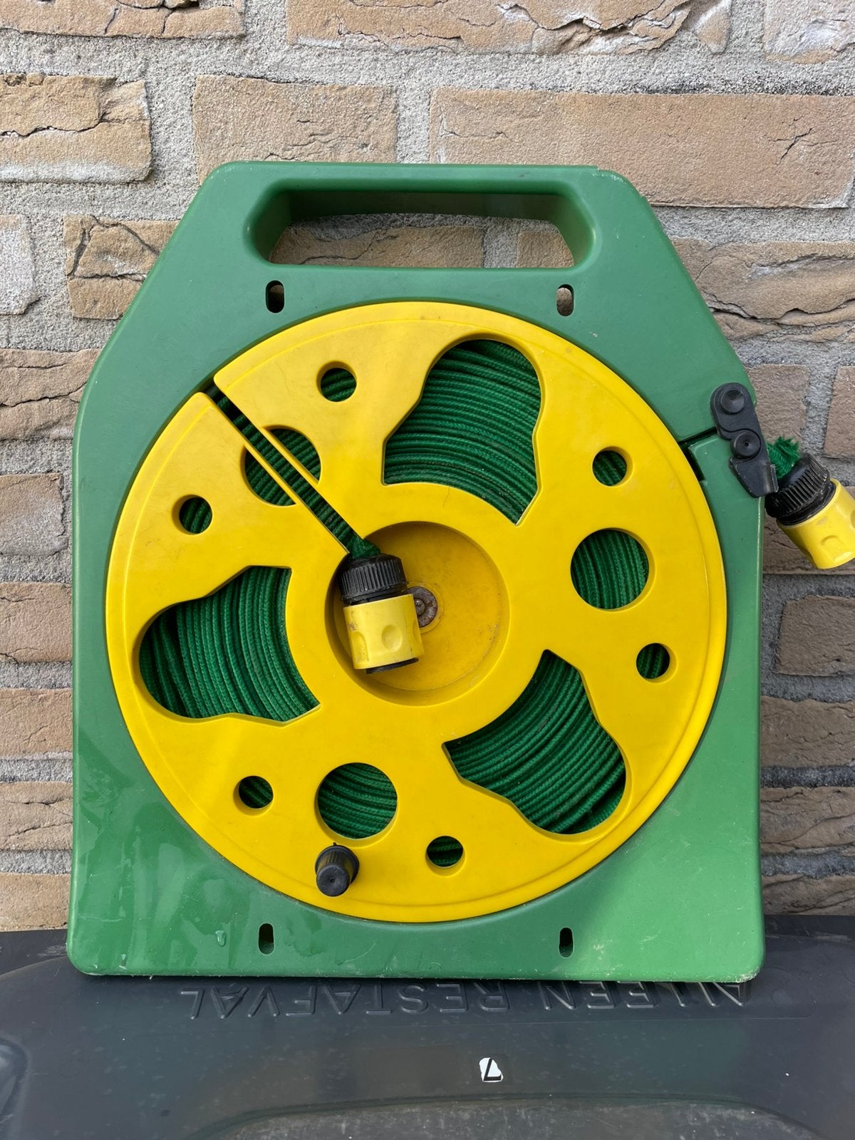 Tuinslang op haspel compact 15m, Ophalen of Verzenden