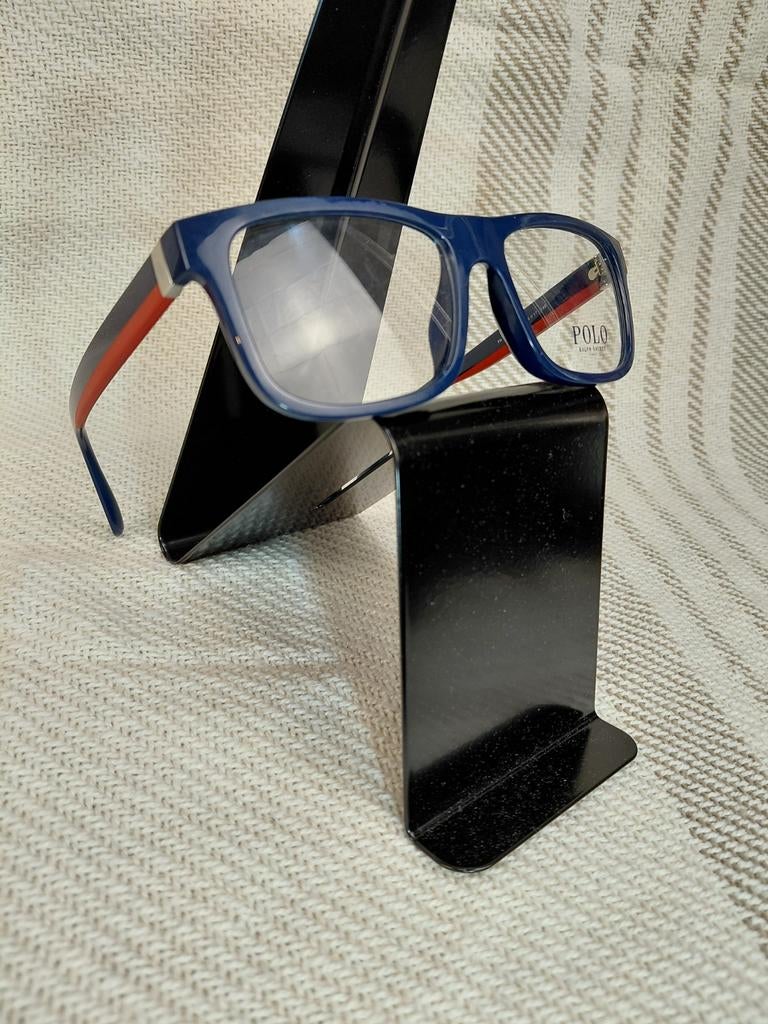 Polo Ralph Lauren Bril Shiny Navy Blue, Overige merken, Gebruikt, Blauw, Ophalen of Verzenden