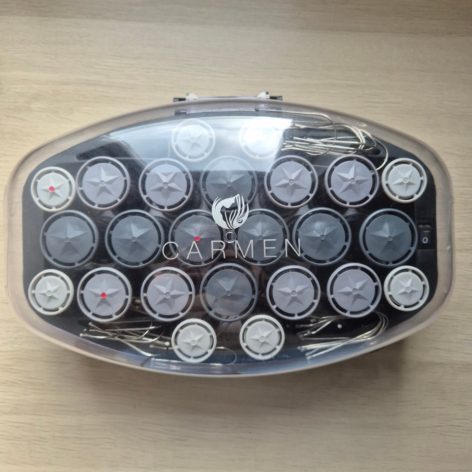 Carmen C5040 Krulset - Warme Rollers voor Prachtige Krullen, Ophalen of Verzenden, Gebruikt, Haarverzorging