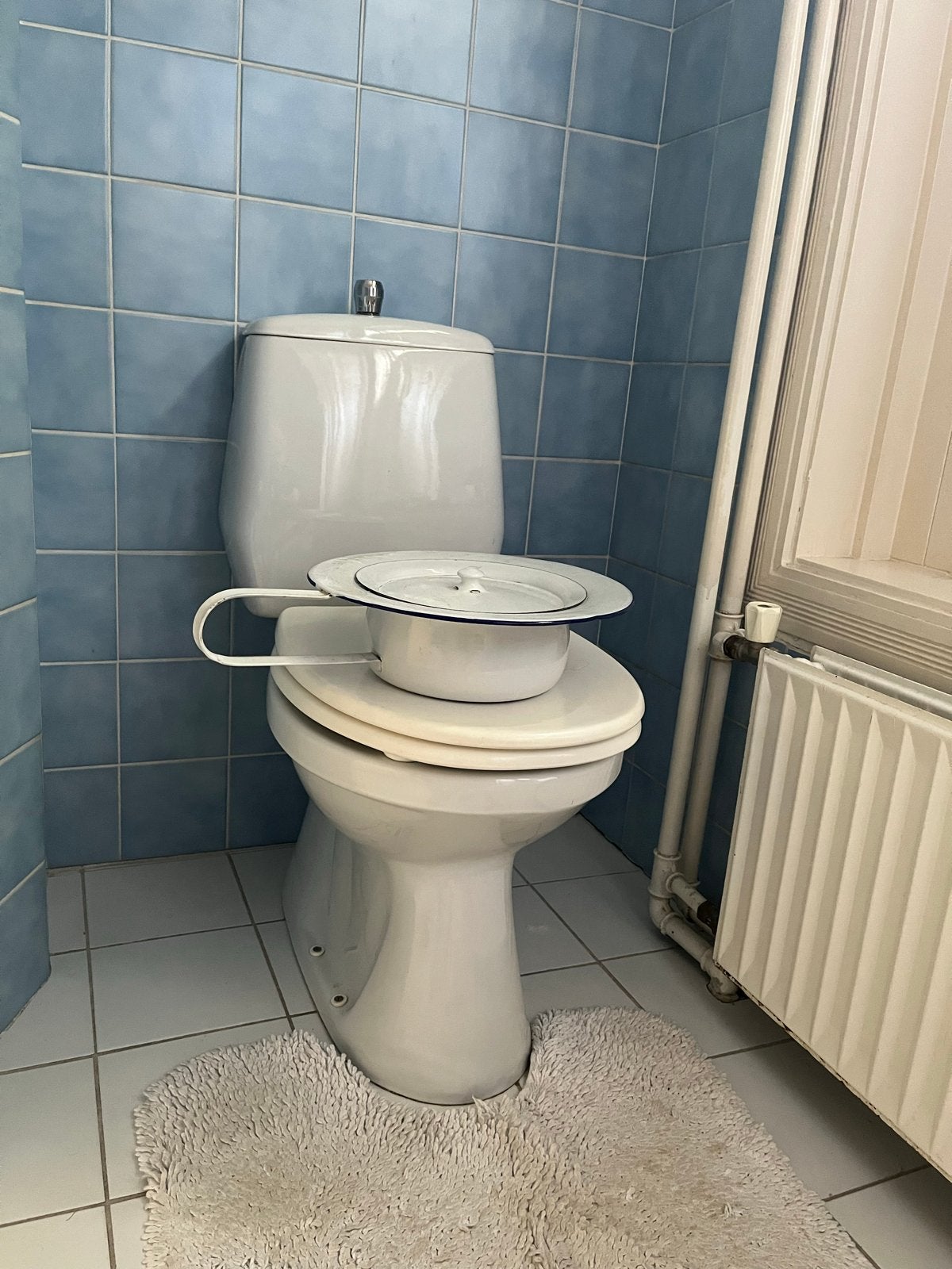 Vintage geëmailleerde bedpan/ondersteek, Ophalen