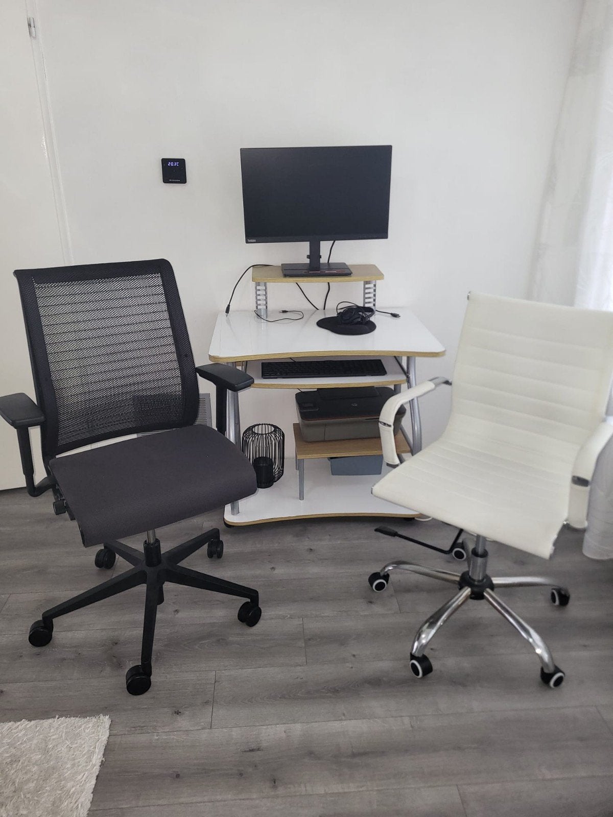 2x bureau stoelen, Ophalen of Verzenden, Zwart