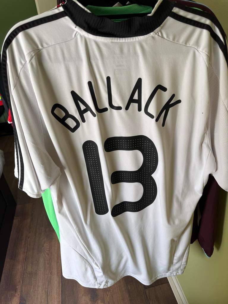 Duitsland Thuisshirt 2008/2009 Ballack #13 XL EK 2008, Wit, Maat 56/58 (XL), Ophalen of Verzenden, Voetbal