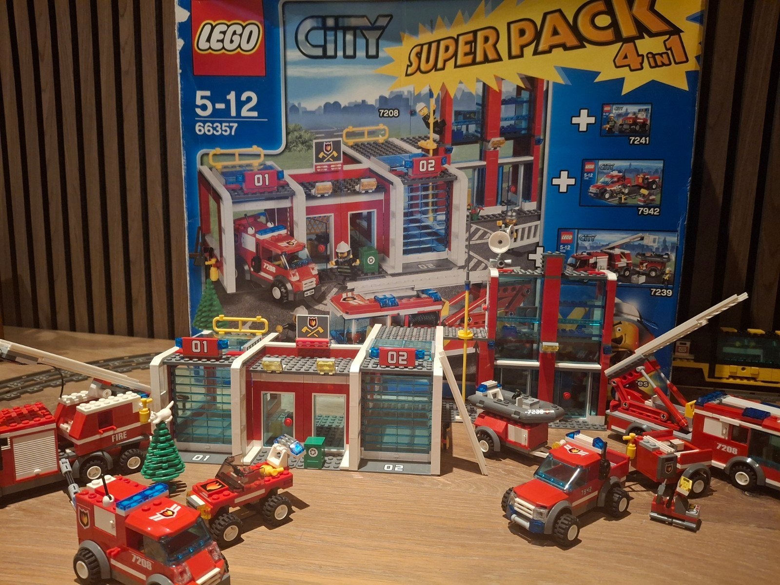 lego city brandweer pakket met 4 complete sets, City, Compleet, Lego, Ophalen of Verzenden