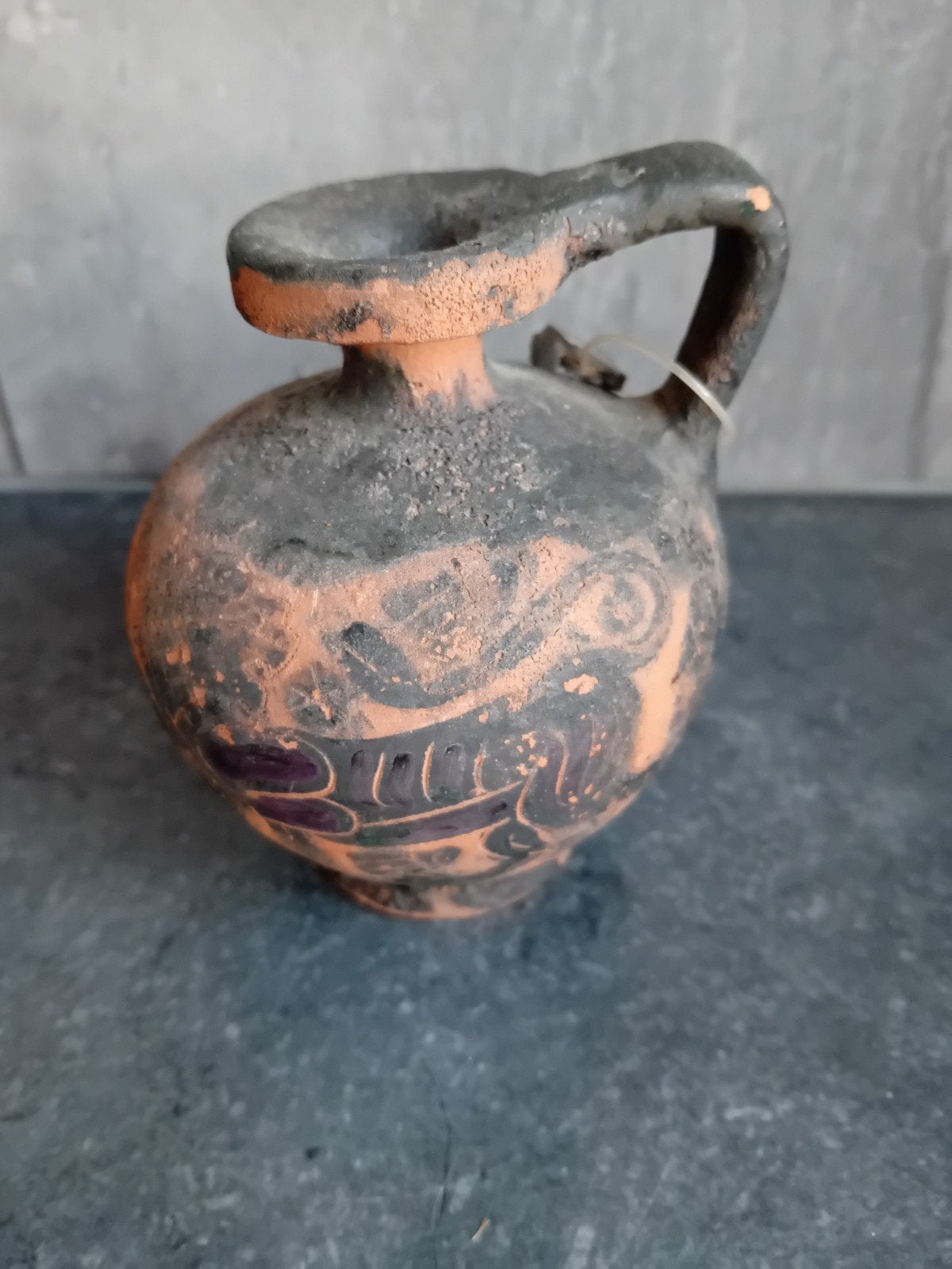 Antieke Griekse stijl vaas met handgemaakt label, Antiek en Kunst, Antiek | Vazen, Ophalen of Verzenden