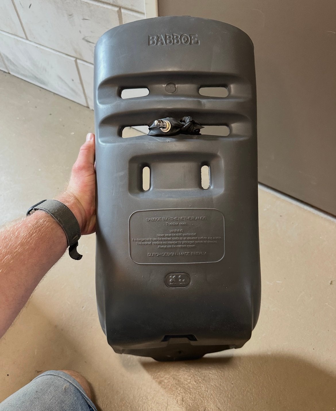 Babboe peuterschaal voor bakfiets antraciet, Ophalen of Verzenden, Zo goed als nieuw