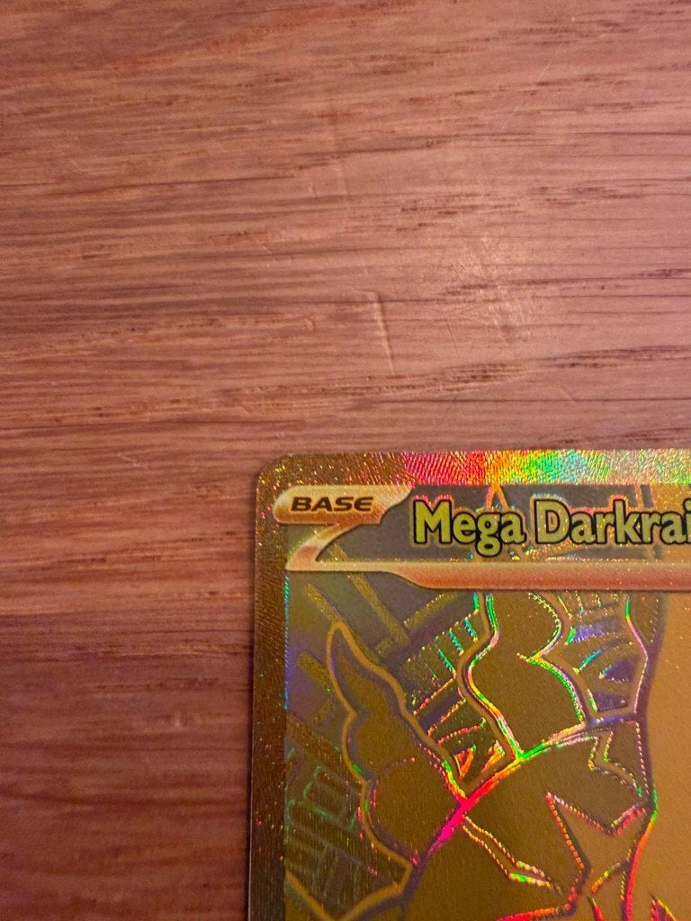 Mega Darkrai EX Pokémon Kaart -Gold Foil, Ophalen of Verzenden, Nieuw, Losse kaart, Foil