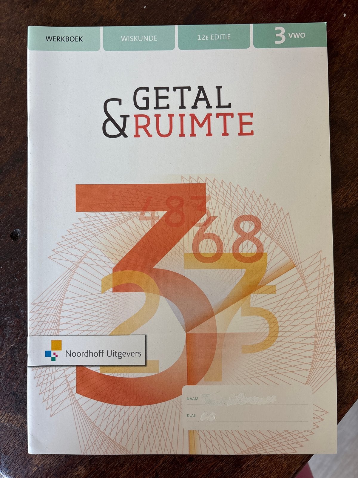 Getal & Ruimte Wiskunde Werkboek 3 VWO 12e editie, Boeken, Ophalen of Verzenden, Zo goed als nieuw, VWO, Wiskunde A
