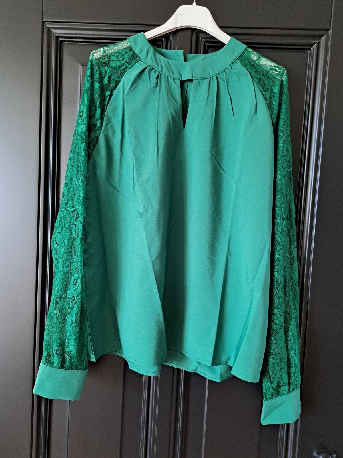 BLOUSE MAAT XL NIEUW MET KANTEN MOUWEN, Ophalen of Verzenden, Nieuw, Maat 46/48 (XL) of groter