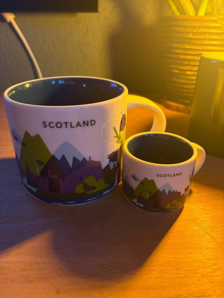 Starbucks mok Scotland, Verzamelen, Ophalen of Verzenden, Zo goed als nieuw, Porselein, Kop en/of schotel