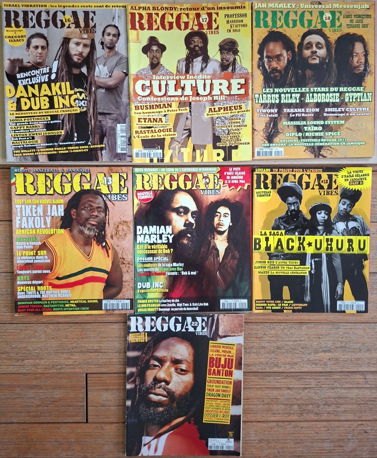 Reggae tijdschriften 7x Franstalig, Boeken, Ophalen of Verzenden, Gelezen, Muziek, Film of Tv
