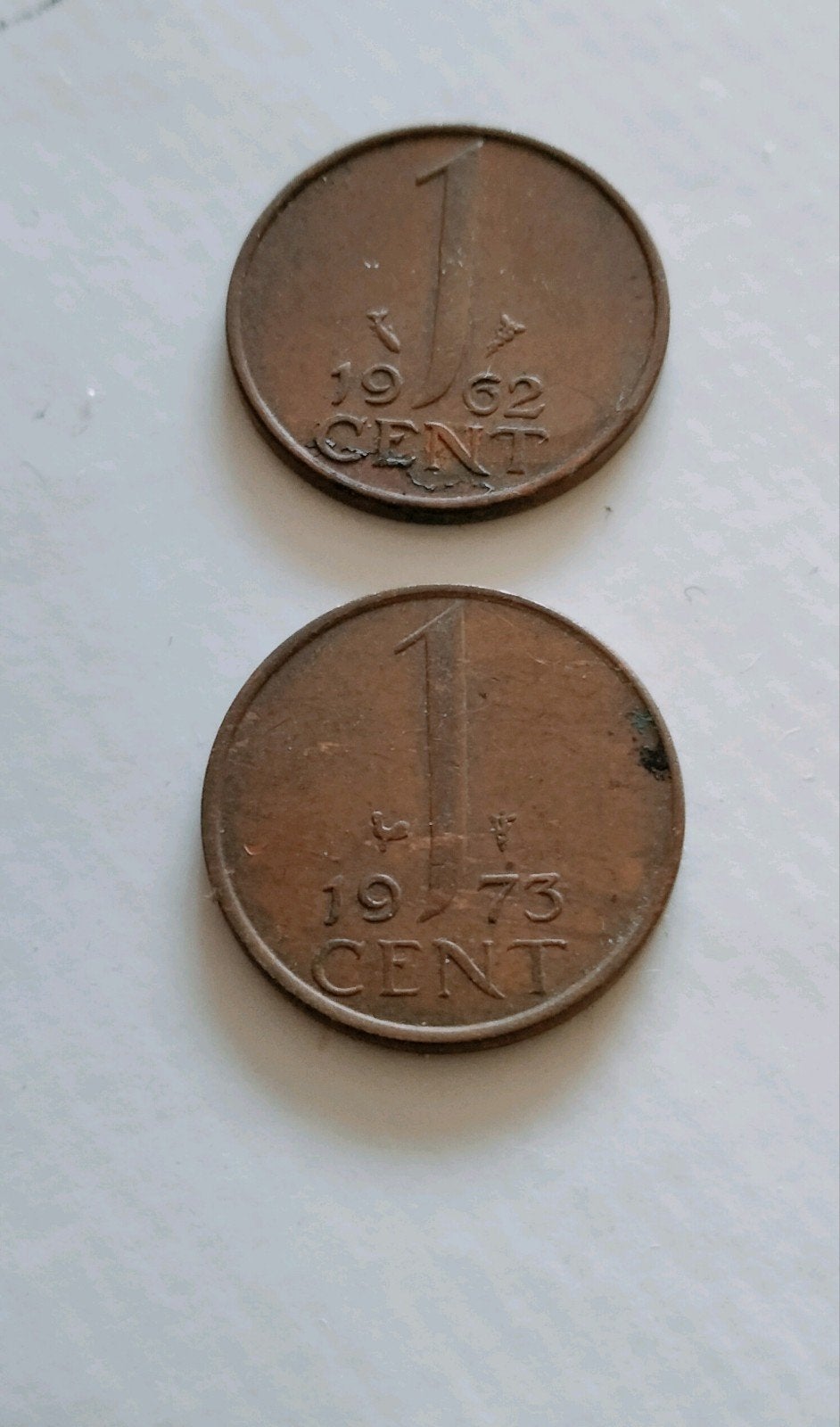 cent 1962 - 1973, Postzegels en Munten, Ophalen of Verzenden, Koningin Juliana, Losse munt