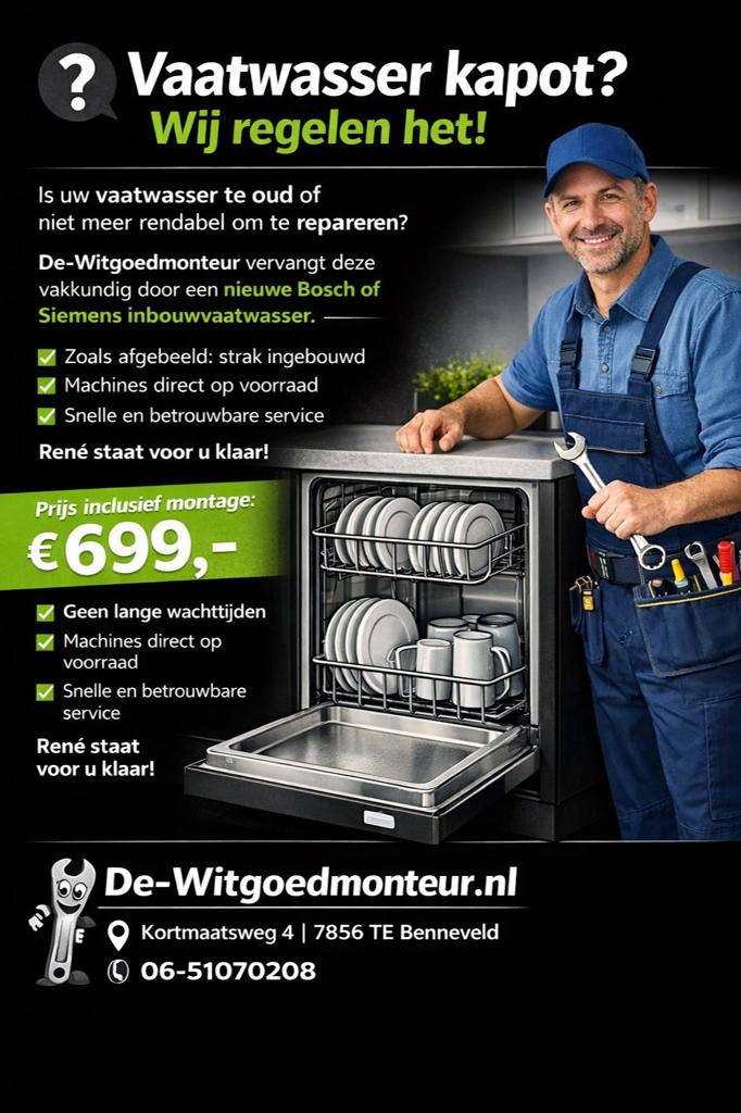 Foto 5 van De-Witgoedmonteur René uit regio Emmen reparatie &  machines