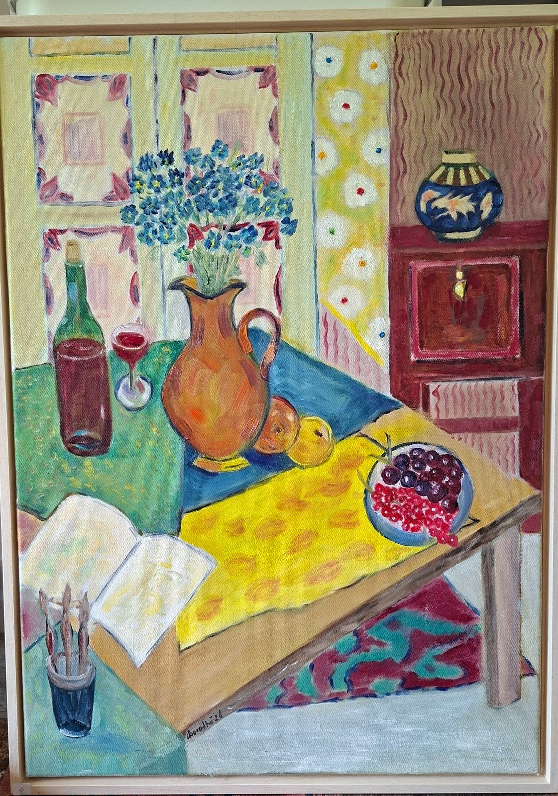 Olieverf schilderij, Ophalen