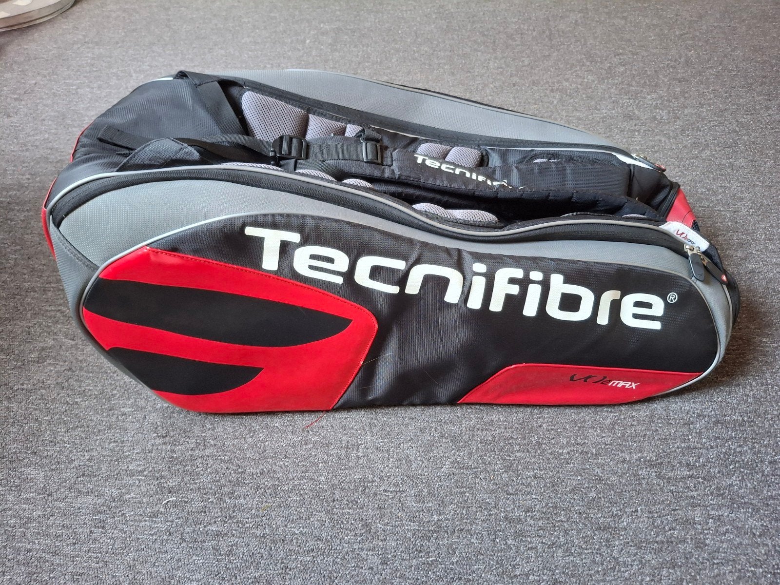 Tecnifibre Tennis Tas - Zwart/Rood, Ophalen of Verzenden, Gebruikt, Tas