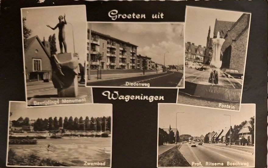 Wageningen, Verzenden, 1940 tot 1960, Ongelopen, Gelderland