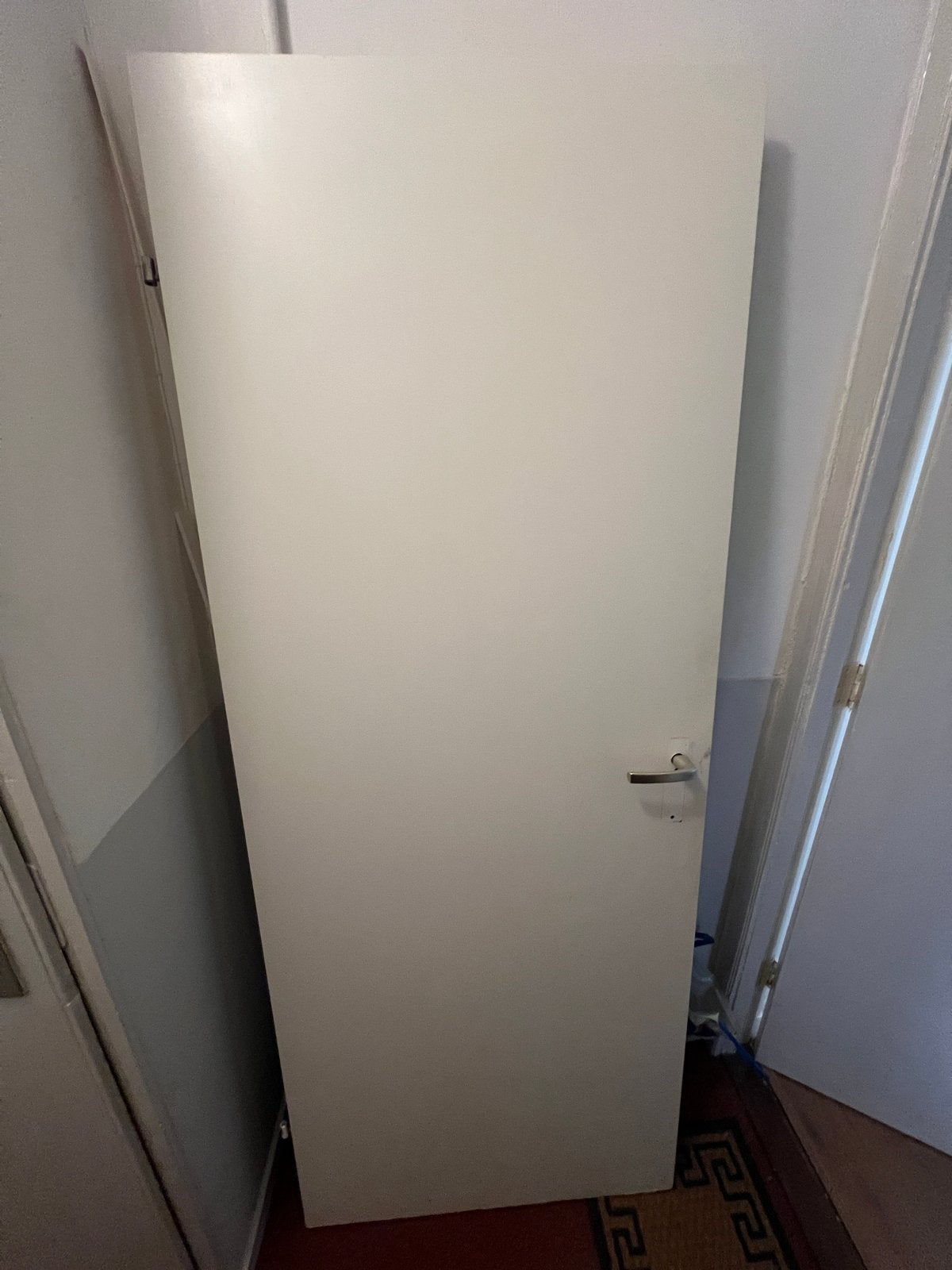 Witte binnendeur met klink - Gebruikt, Ophalen, Gebruikt, 80 tot 100 cm, Binnendeur