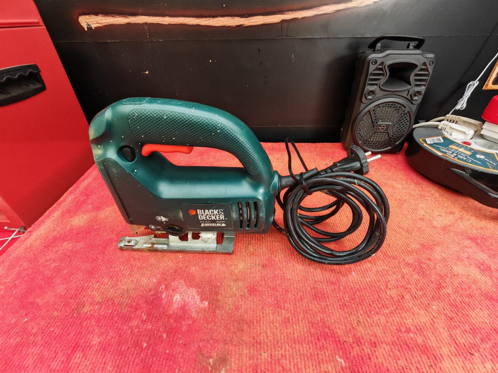 Black & Decker Decoupeerzaag KS631 - 400W, Minder dan 30 mm, Gebruikt, Decoupeerzaag, Ophalen of Verzenden