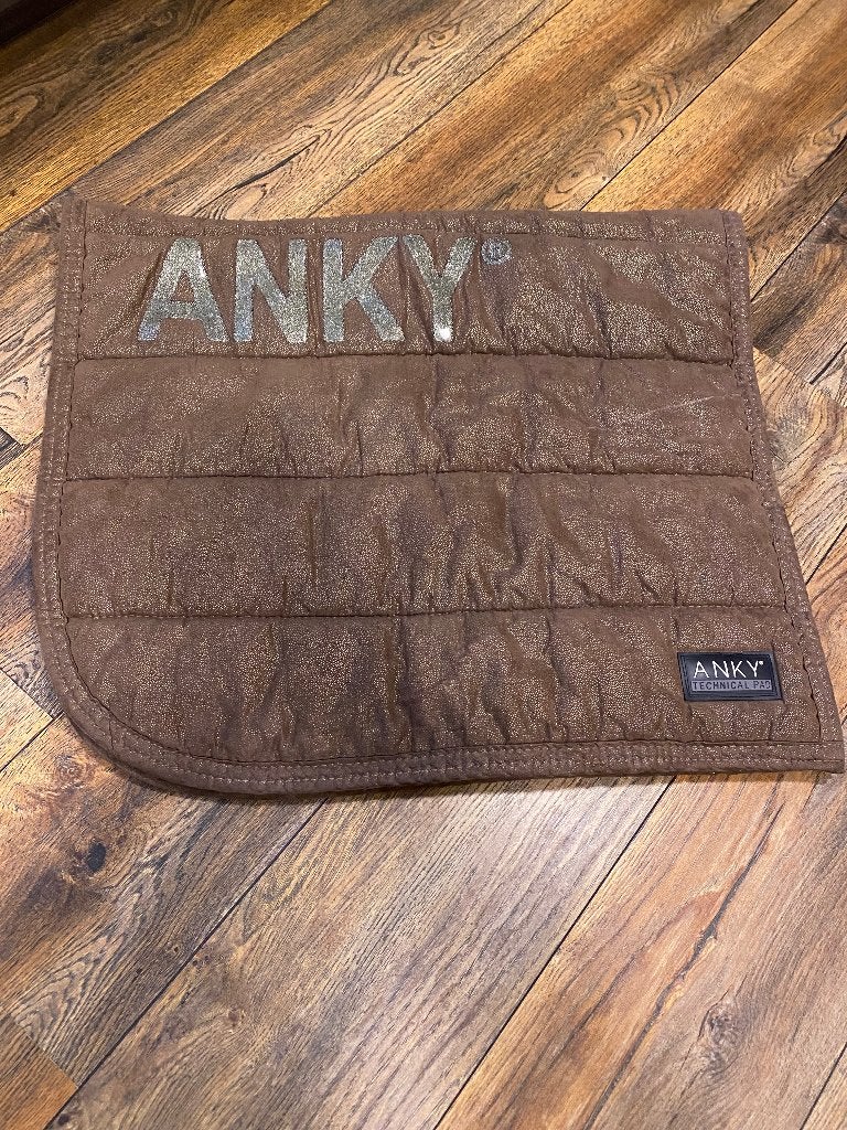 ANKY Technical Pad – luxe zadeldek  paardrijden – bruin, Dieren en Toebehoren, Full (L), Dressuurdekje, Ophalen of Verzenden, Zo goed als nieuw
