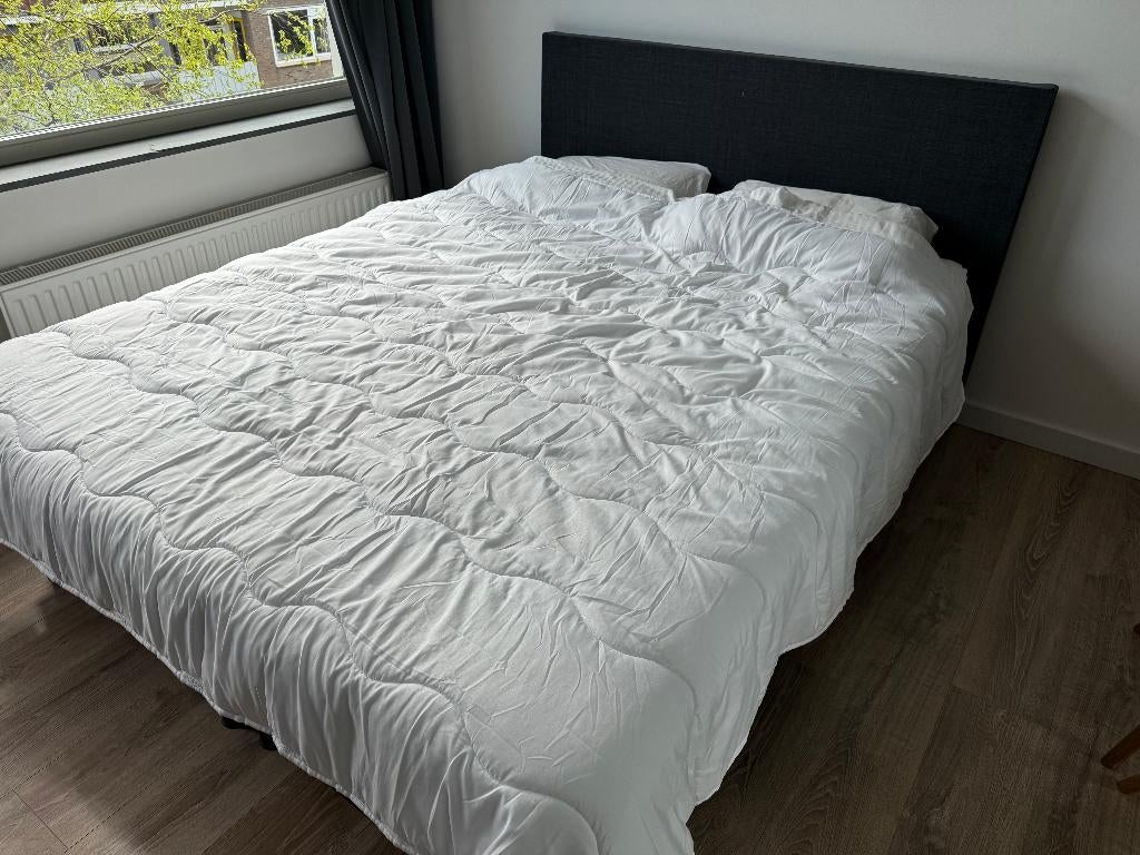 Boxspring zgan, Ophalen, Tweepersoons, Zo goed als nieuw, 200 cm