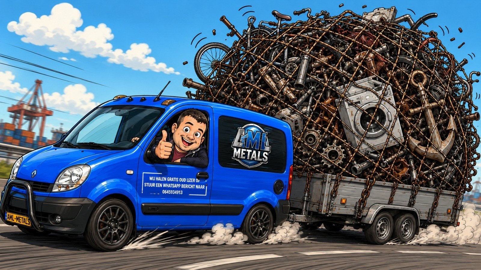 Gratis oud ijzer ophalen in regio Spijkenisse, Ophalen