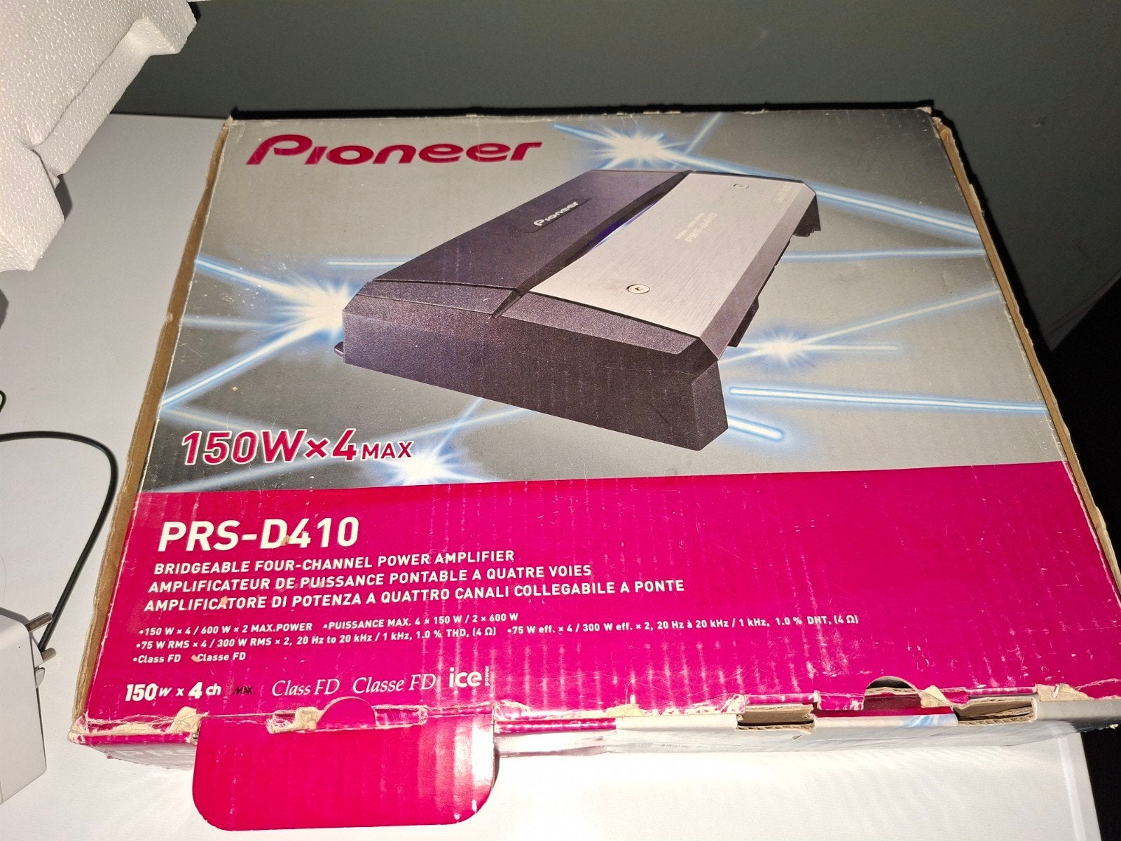 Pioneer PRS-D410 Car Audio Versterker - Nieuw in Doos, Audio, Tv en Foto, Versterkers en Receivers, Nieuw, Overige systemen, 120 watt of meer