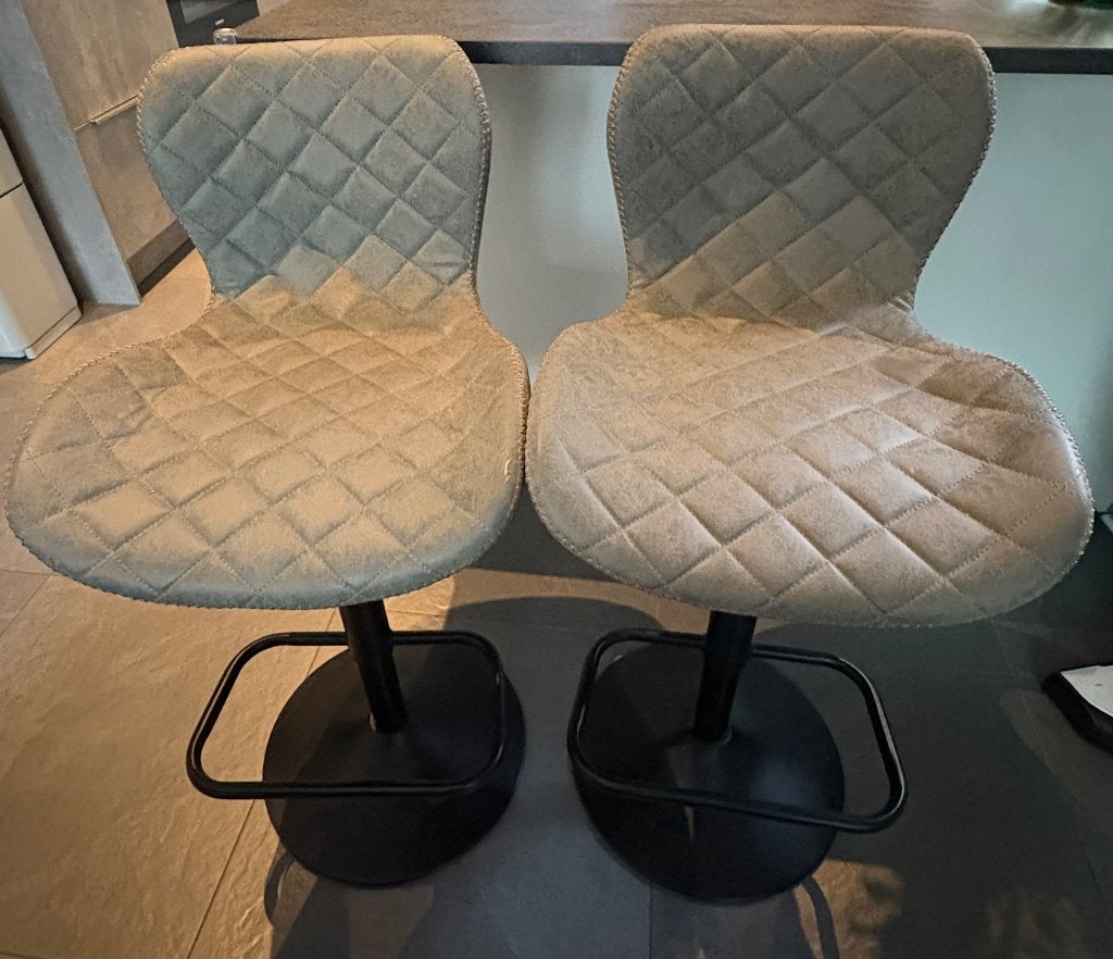 Barkrukken set, Ophalen, Gebruikt, 60 tot 90 cm, Leer