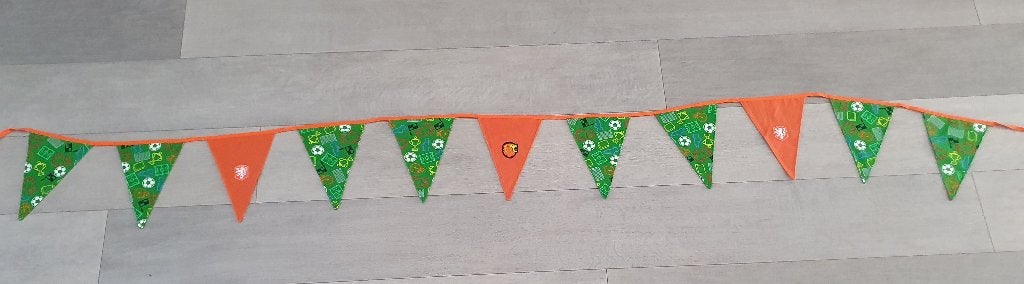 Stoffen Voetbalvlaggetjes, Ophalen of Verzenden, Nieuw, Versiering, Overige