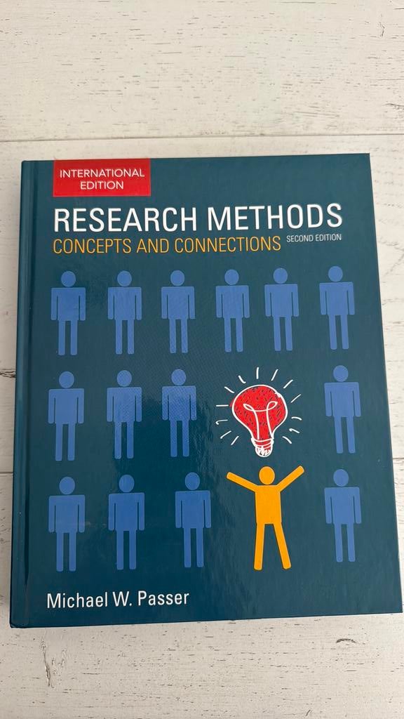 Michael W. Passer - research methods tweede editie, Ophalen of Verzenden, Zo goed als nieuw, WO