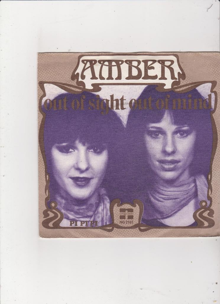 7" Single Amber - Out of sight out of mind, Gebruikt, 7 inch, Single, Dance