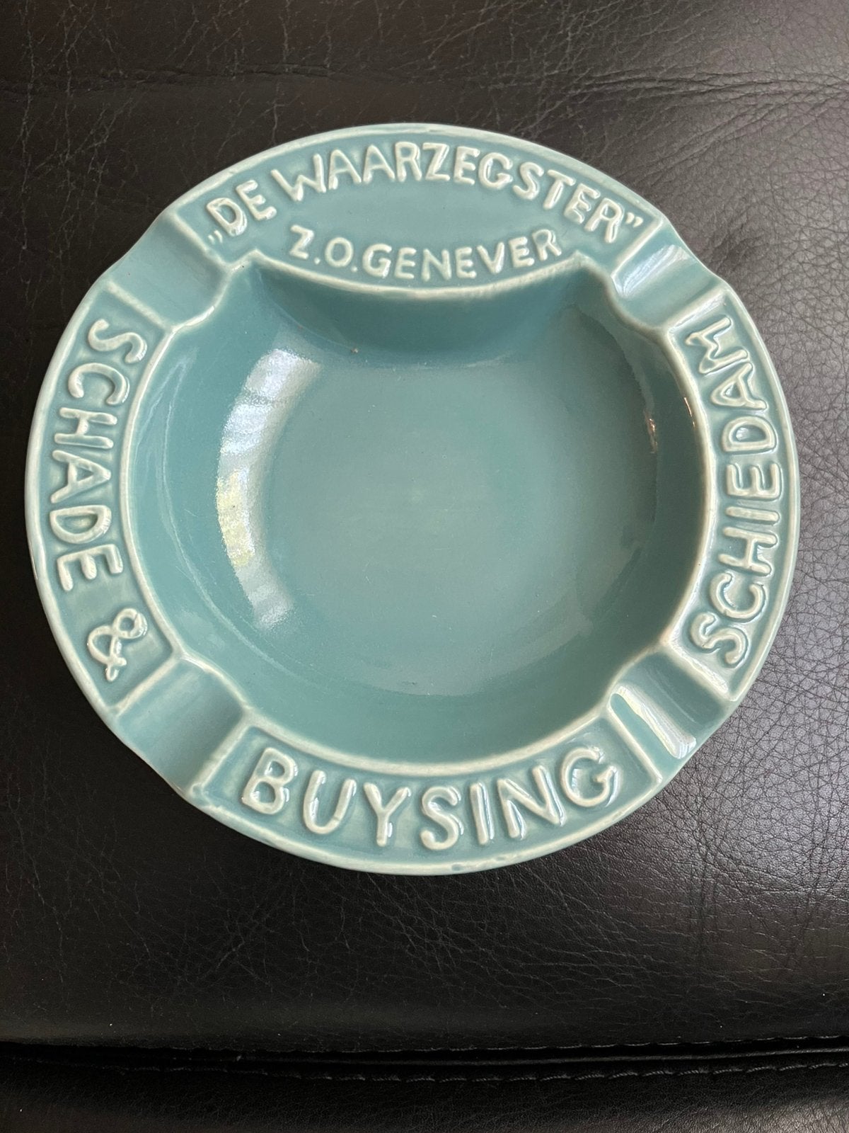 Reclame asbak voor Z.O. Genever v. Schade & Buysing Schiedam, Ophalen of Verzenden