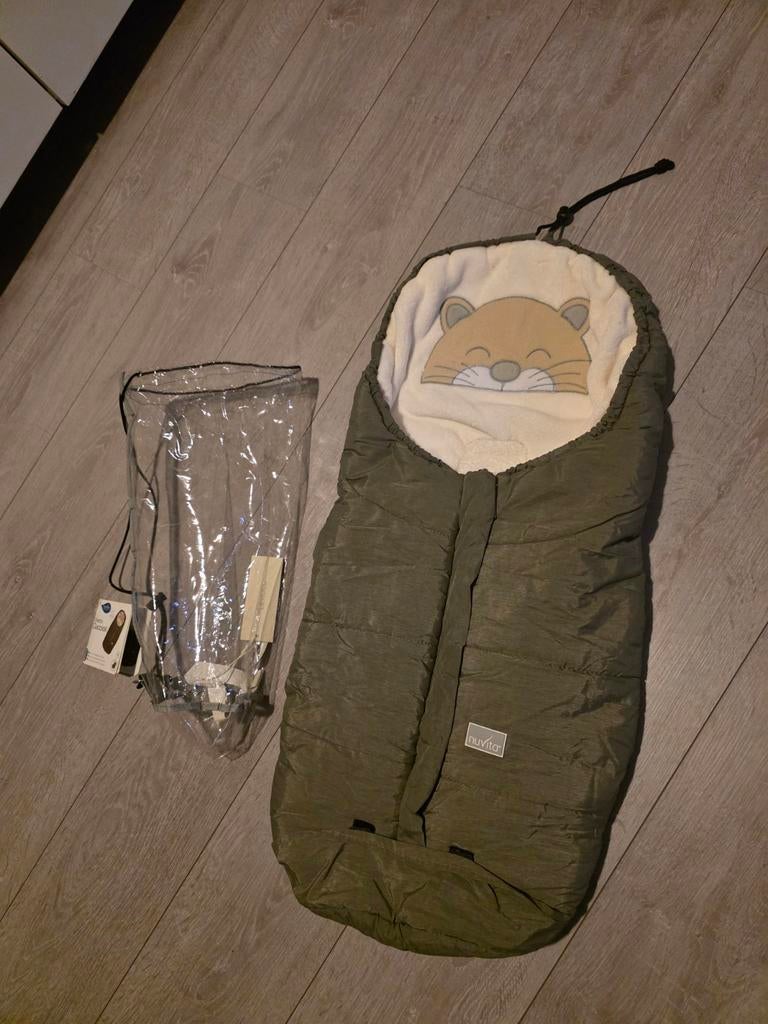 Voetenzak leger groen beige teddy met warme voering nieuw, Ophalen of Verzenden, Nieuw, Overige merken, Voetenzak