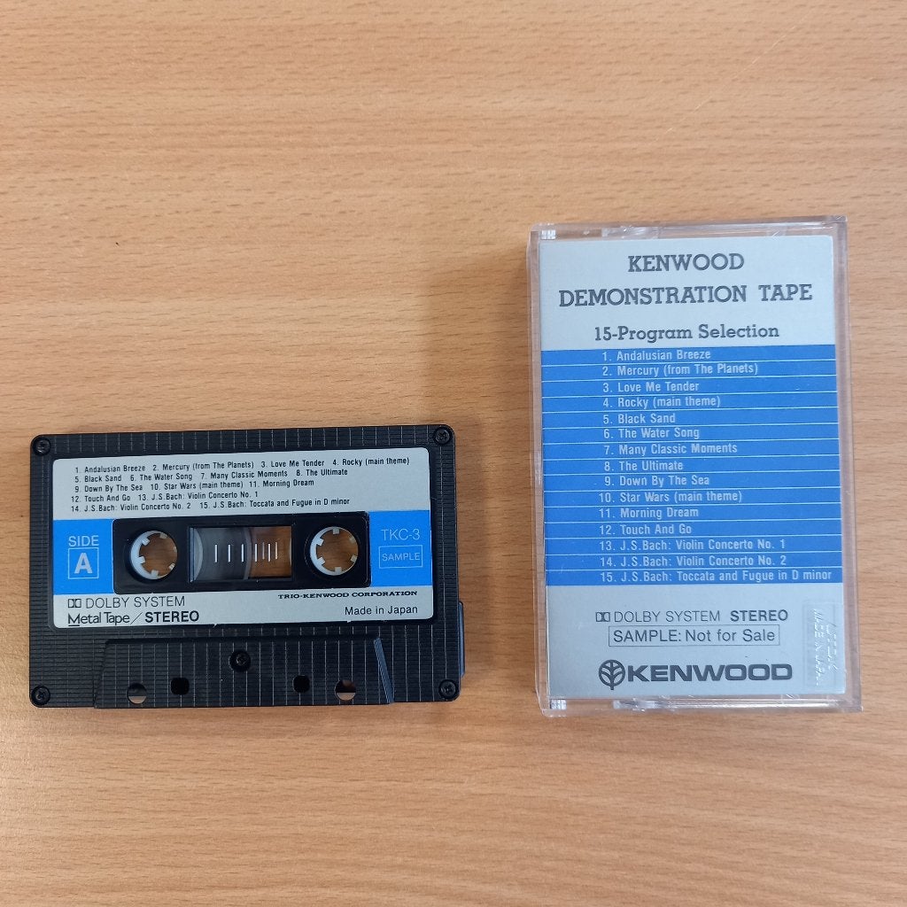 Kenwood Demo Tape  - metal tape, Cd's en Dvd's, Cassettebandjes, Overige genres, 1 bandje, Ophalen of Verzenden, Zo goed als nieuw