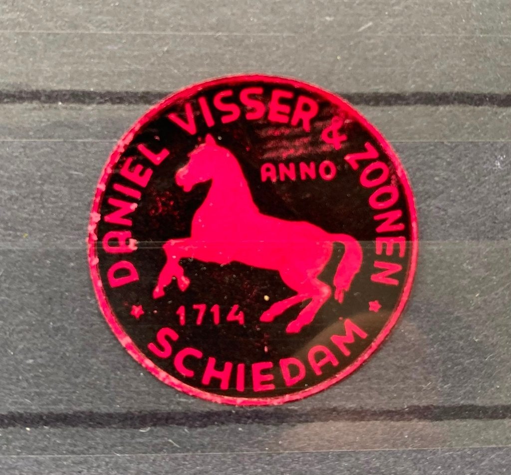 Sluitzegel Schiedam D Visser & Zoonen, Verzenden, T/m 1940, Gestempeld