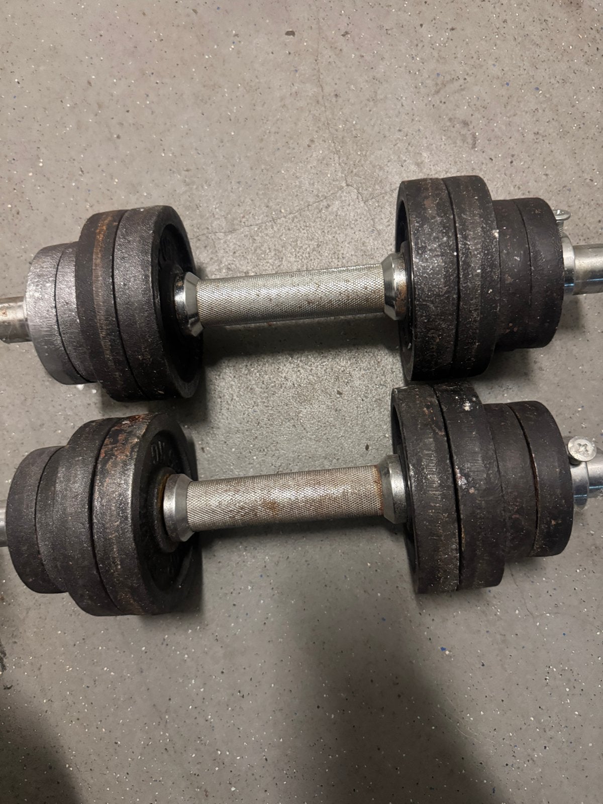 Dumbbellset, Sport en Fitness, Fitnessmaterialen, Ophalen, Zo goed als nieuw, Kettlebell