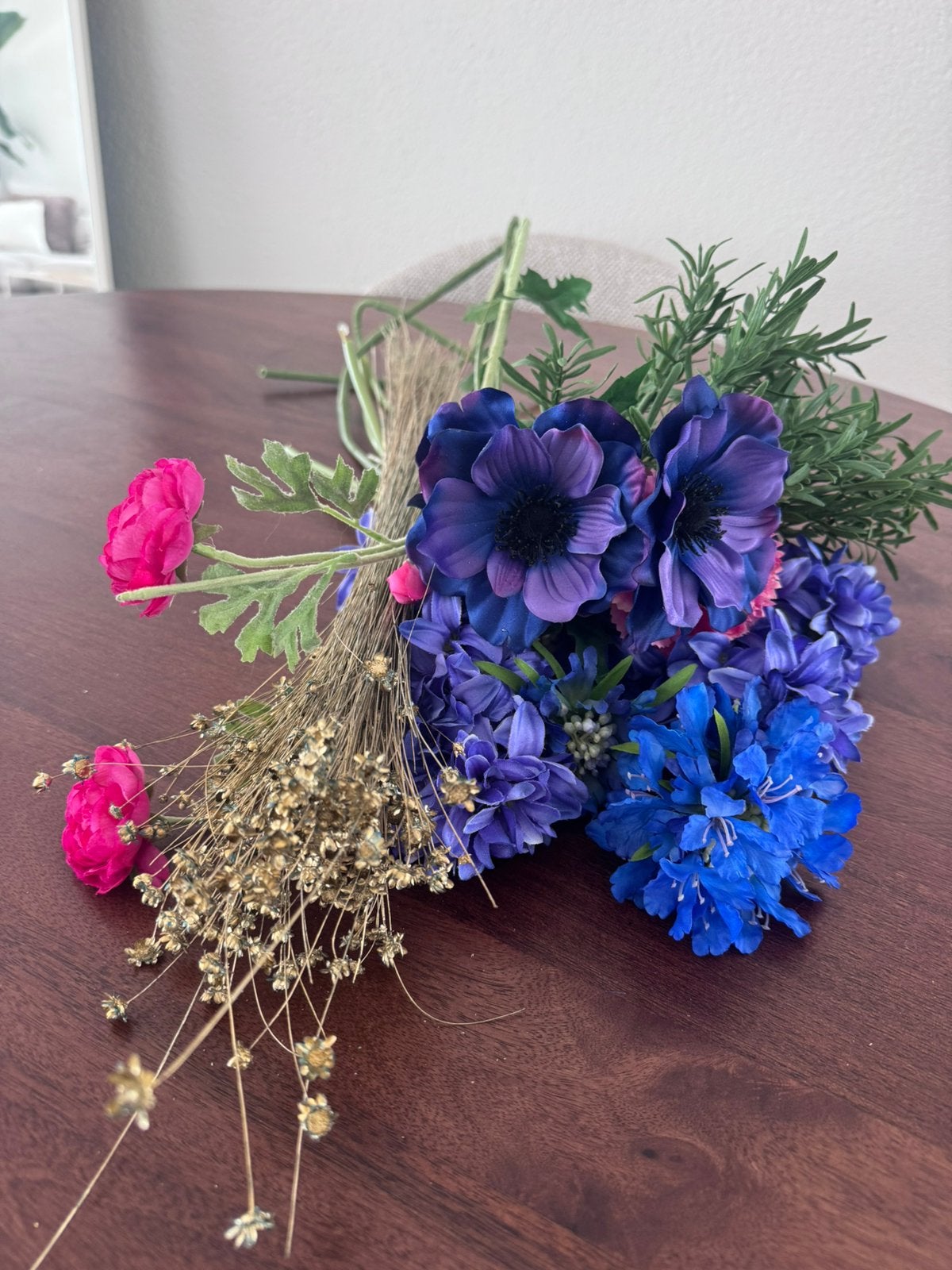 Prachtig kleurrijk kunstbloemen boeket van Intratuin, Huis en Inrichting, Ophalen of Verzenden, Zo goed als nieuw