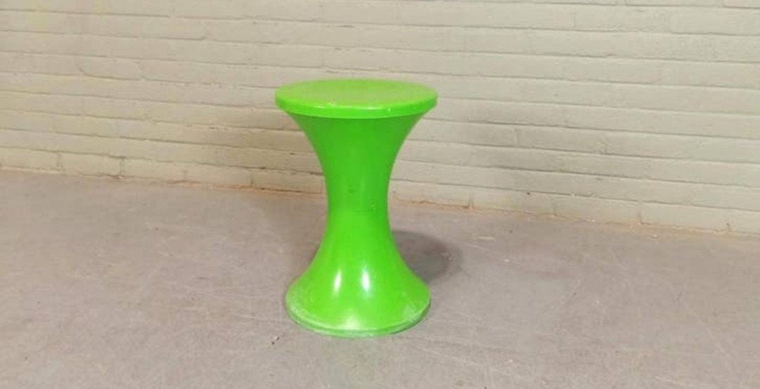 Vintage TamTam kruk, Stamp, groen, Tweedehands, Ophalen of Verzenden, Kunststof, Tweedehands