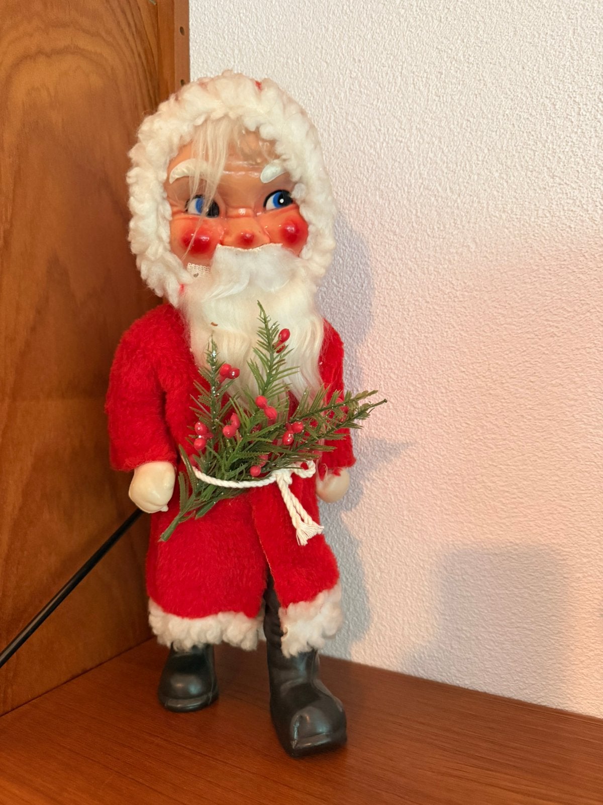 Kerstman groot 40cm oud antiek vintage Kerstfiguur Kerst, Ophalen of Verzenden, Gebruikt