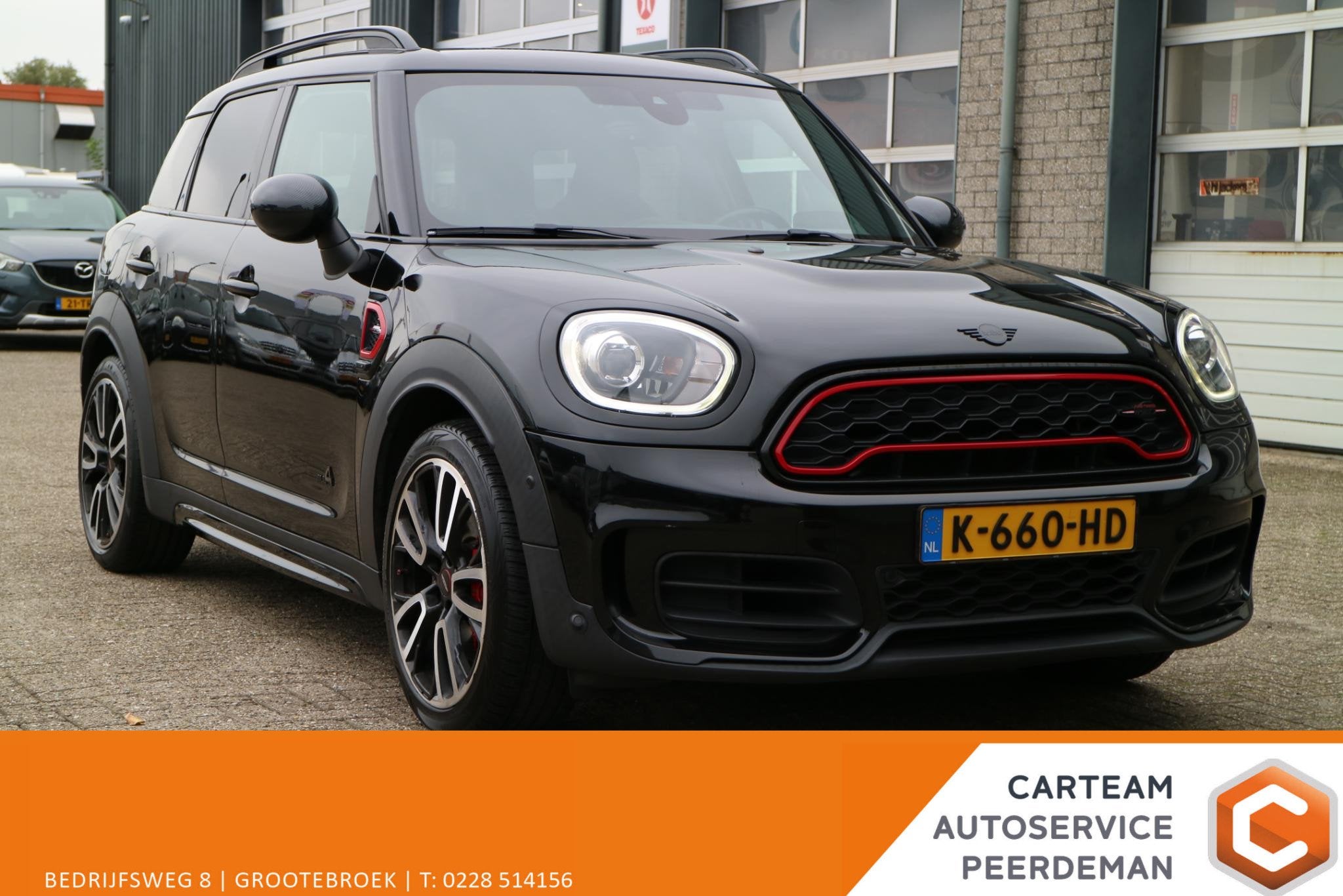 MINI Countryman 2.0 John Cooper Works ALL4 | Automaat! | Cam, Auto's, Automaat, 1998 cc, Euro 6, Leder en Stof