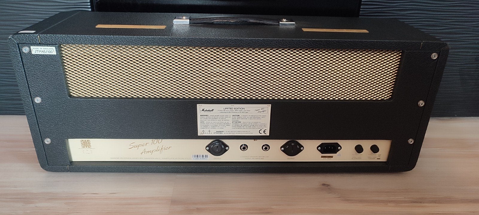Marshall JTM 45/100 40th anniversary head - nr  25 of 250, Ophalen, Zo goed als nieuw, Gitaar, 50 tot 100 watt