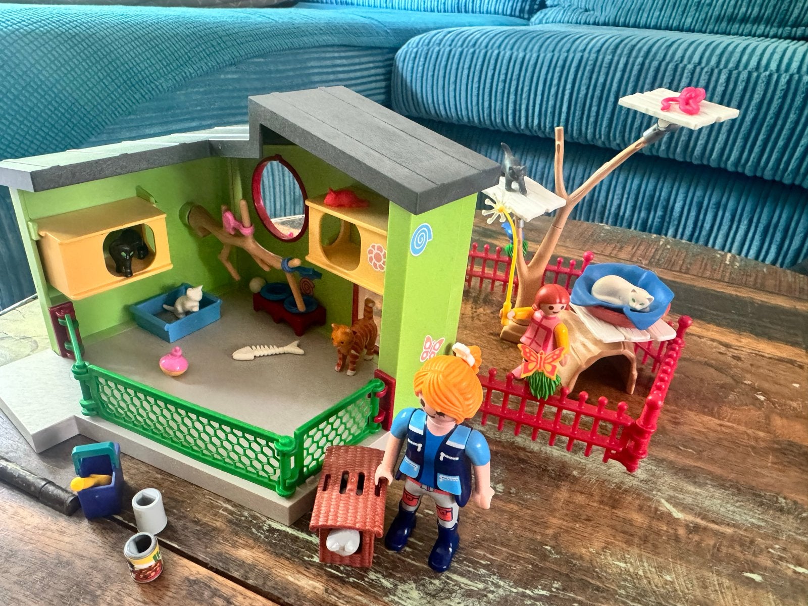 Playmobil Kattenpension 9276, Gebruikt, Gebouw, Complete set, Ophalen of Verzenden