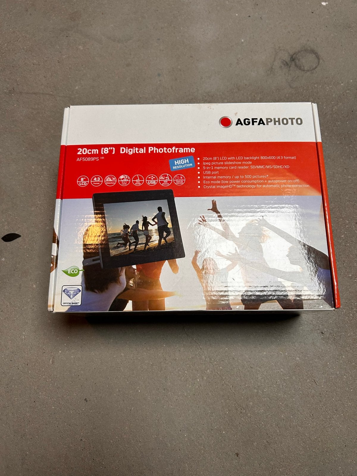 AgfaPhoto 8" Digitale Fotolijst - Verouderd maar functioneel, Audio, Tv en Foto, Gebruikt, AgfaPhoto, Ophalen of Verzenden, Minder dan 1 GB