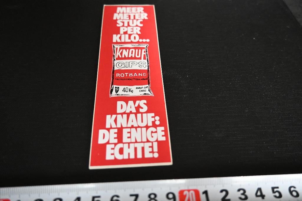 sticker KNAUF Gips rotband 40kg, Ophalen, Zo goed als nieuw