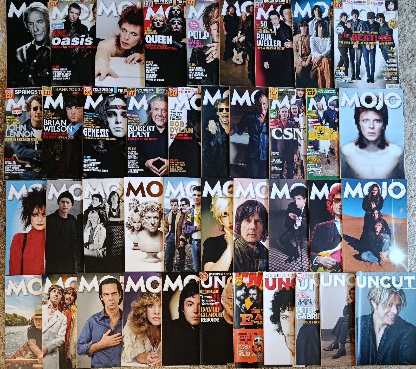 Mojo en Uncut magazines - Grote collectie + 40  Mojo cd's, Ophalen of Verzenden, Zo goed als nieuw, Muziek, Film of Tv