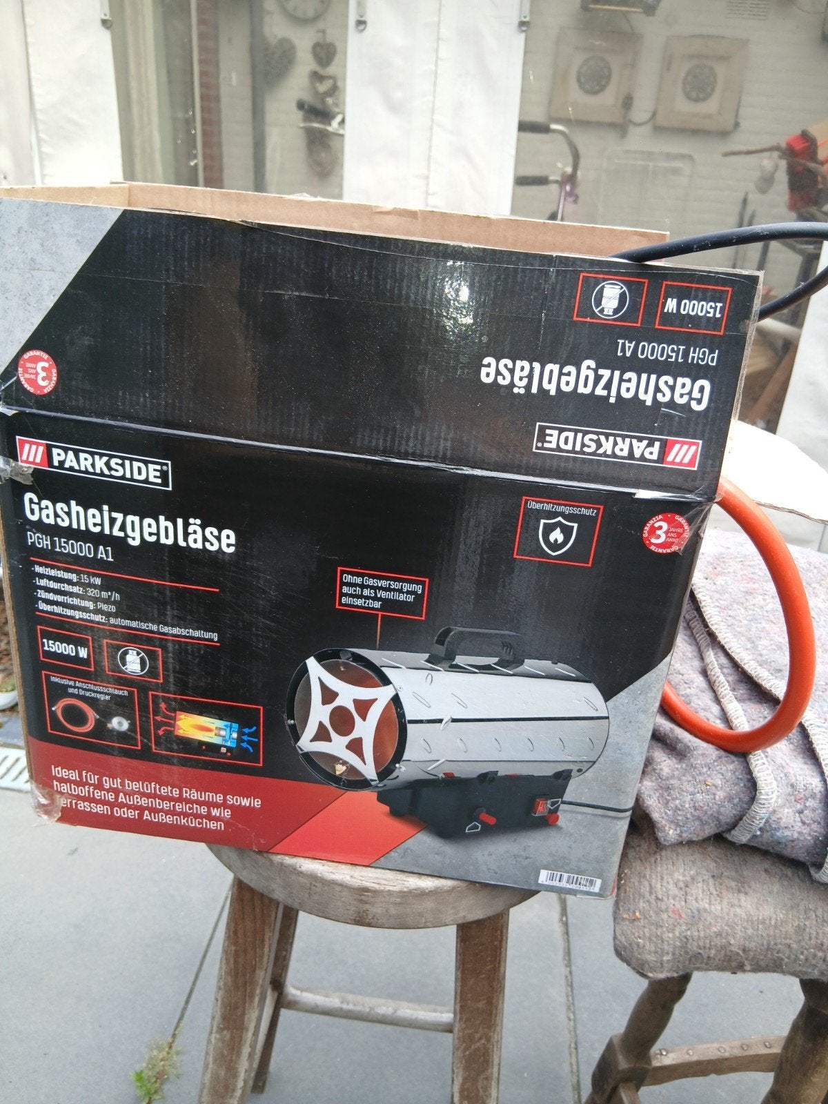 PARKSIDE Gas heteluchtkanon PGH 15000 A1 - 15 kW, Doe-het-zelf en Verbouw, Ophalen